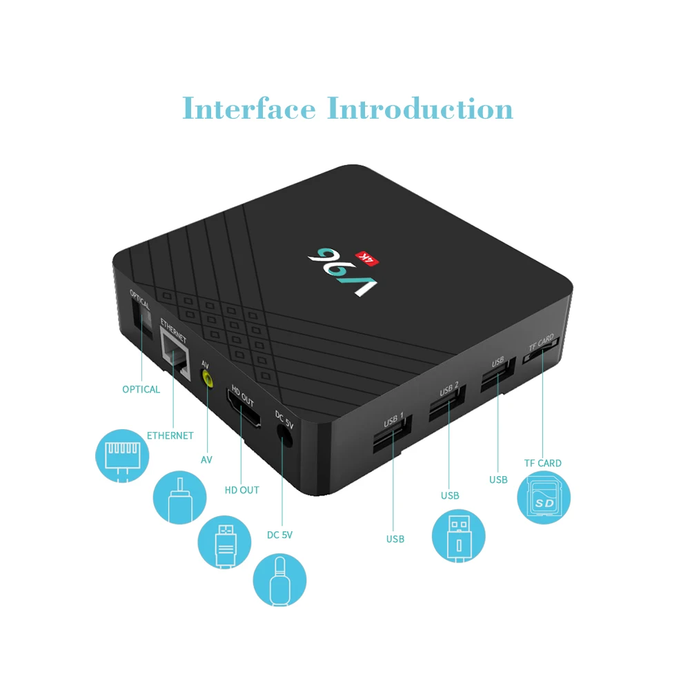 Vmade 2019 Смарт Мини ТВ бокс Android 9 0 Allwinner H6 четырехъядерный 2 + 16 Гб HD H.265 Google TV IPTV