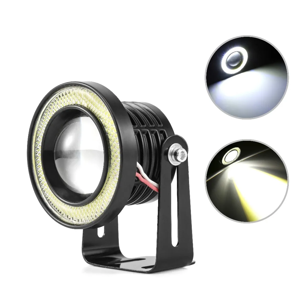 Водонепроницаемый светодиодный противотумансветильник прожектор с линзами 2 шт.