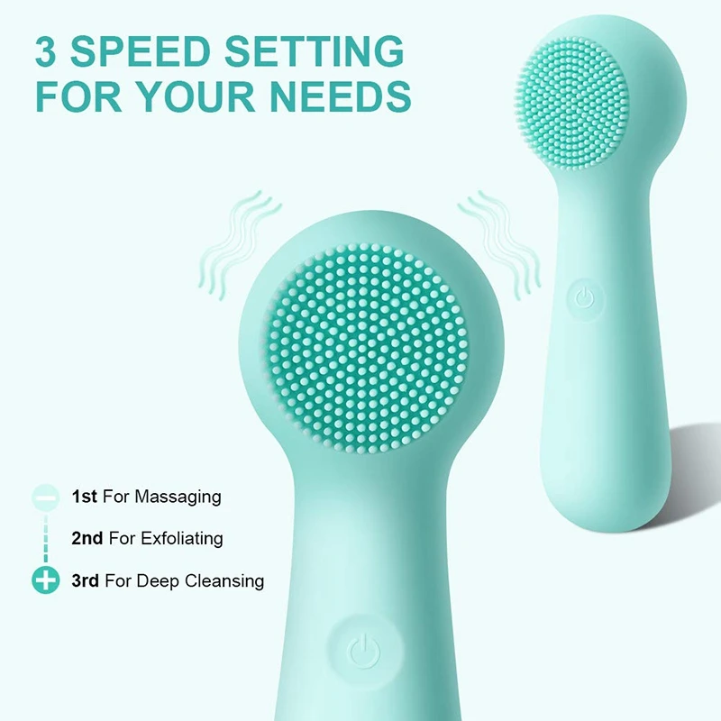 

Sonic Cleansing Brush, Vibration Cleansing Brush, IPX7 Waterproof, Rechargeable, Deep Cleansing, Suitable for All Skins