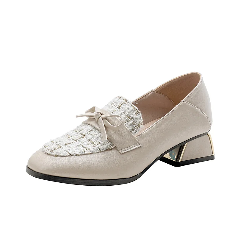 

Shoes Woman Comfortable And Elegant Female Footwear Square Toe Casual Sneaker Oxfords Modis Bow-Knot Shallow Mouth Dress Summer