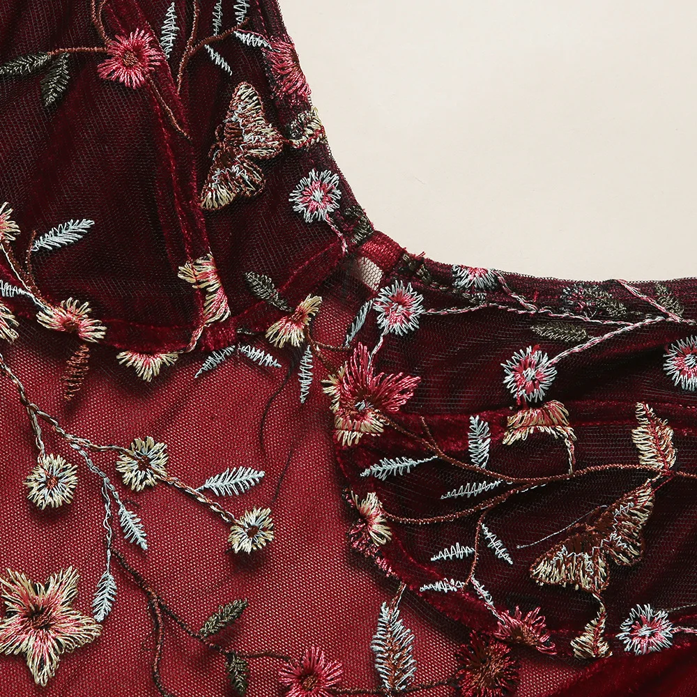 2020 Модные женские комбинезоны с открытой спиной и вышивкой на бретельках