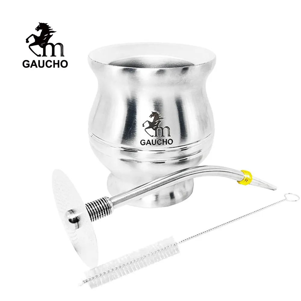 1 PC/Lot Yerba Mate Sets Which Can Remove Tea Residue One Time Include Gourds Cup & Disk Filter Straw Cleaning Brush Hot Sale | Дом и сад