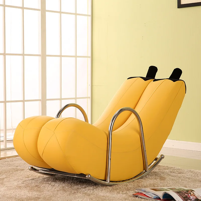 

Creative single sofa banana chaise lounge rocker personalized cute bedroom modern small household sofa