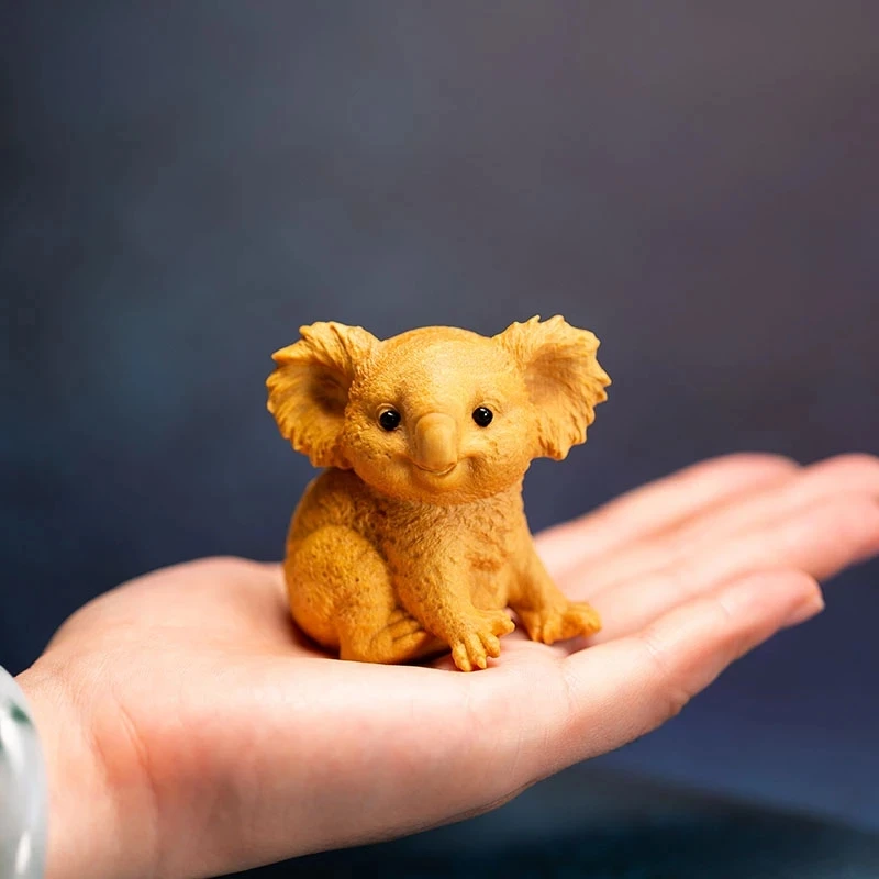 

6 см в форме коалы Лаки животных Симпатичные деревянные статуя Творческий дом украшения дома декор стен анималистическая скульптура резьба...