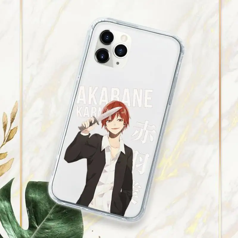 

Assassination Classroom Phone Case Transparent Clear for iPhone 11 12 mini pro XS MAX 7 8 6 6S Plus X 5S SE 2020 XR