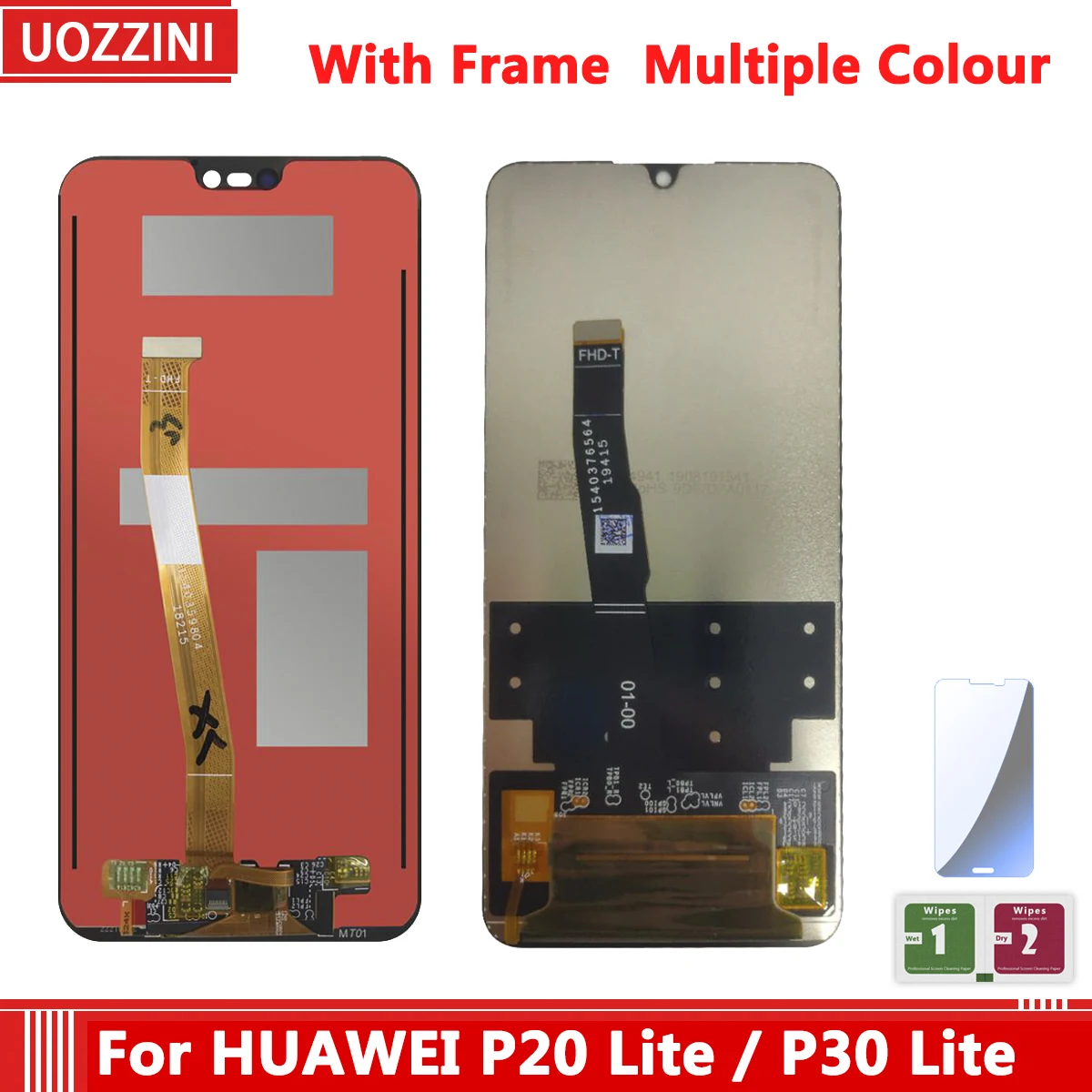 ЖК дисплей качества AAA с рамкой для HUAWEI P20 Lite P30 сенсорный экран Nova 3e 4e запасные