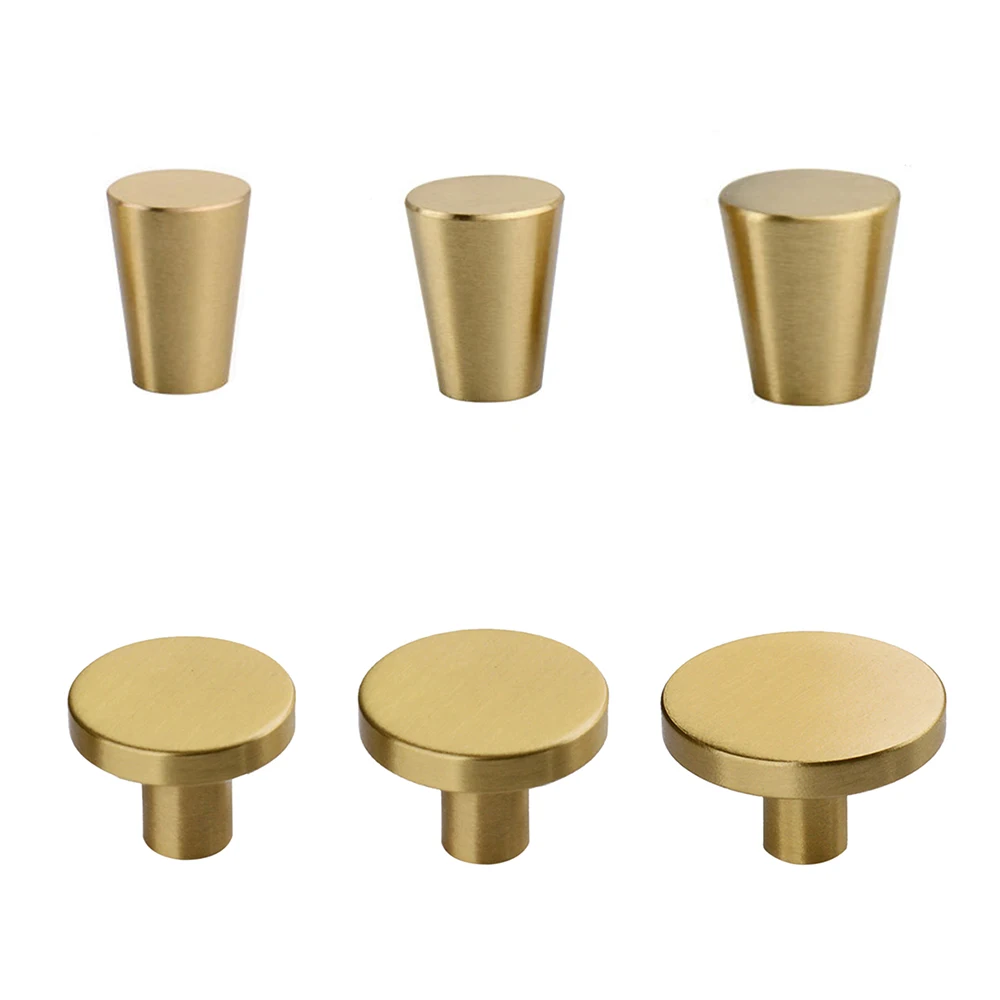 2 шт. ручка из чистой меди твердый современный простой гардероб дверная шкафчик с