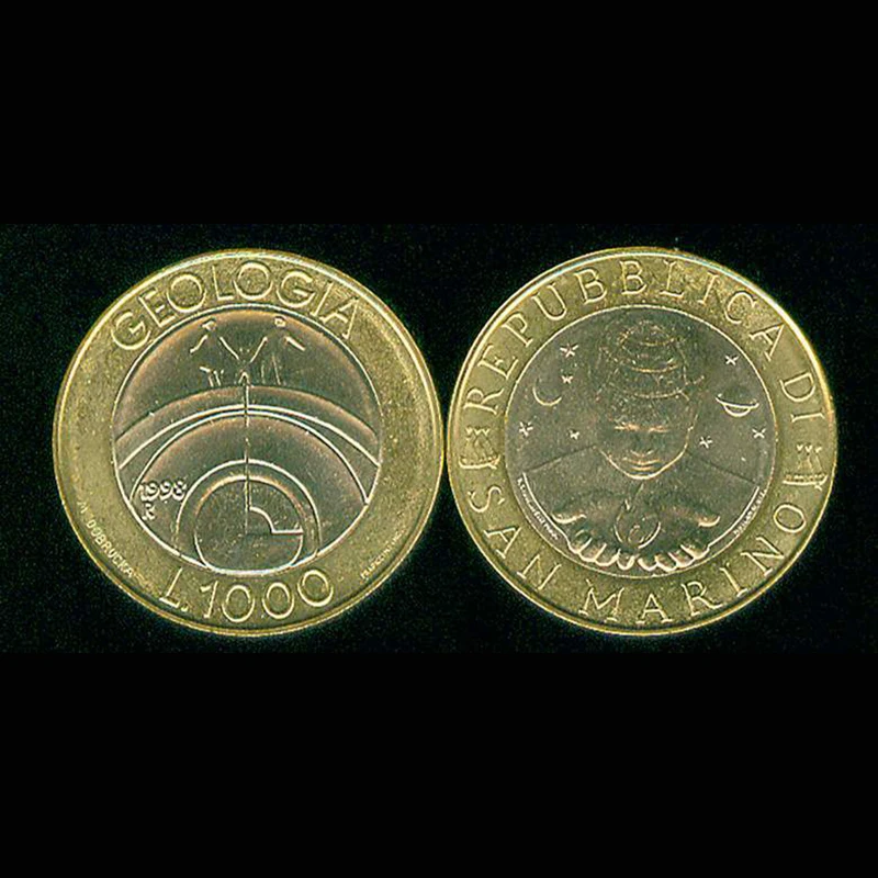 Памятные монеты Сан-Марино 1000 Лиры 1998 Европа 100% оригинальная монета для