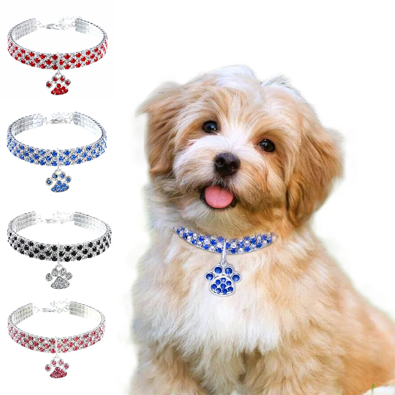 

Pet Collar Diamond Elastic Cord Pet Necklace Dog Cat Necklace Fashion Crystal Collar Dog Accessories Pet Supplies Dropshipping