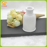 3d stereo vase silicone molds fragrance gypsum soap mould solid aroma bottle moulds