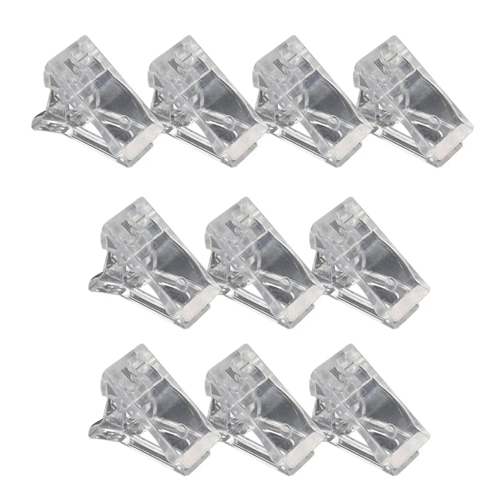 

10pcs Nail Tips Clips Transparent Finger Extension Clips Manicure Tool