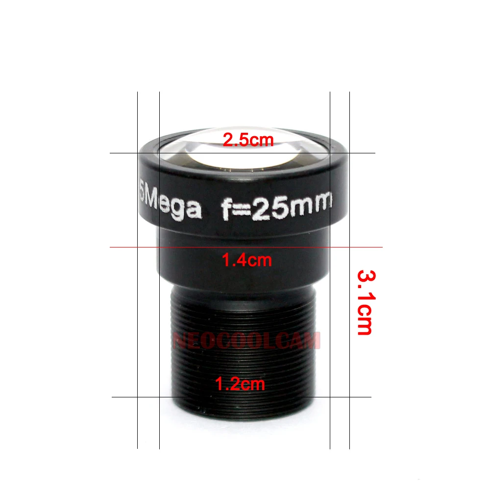 5MP 35mm 25mm Camera Lens Long Focal Length View M12 Fixed Iris IR 650nm Filter For AHD IP Analog Xiaomi Gopro Hero Sport | Безопасность