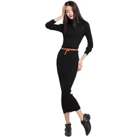 2019 autumn winter women%e2%80%99s vintage turtleneck cashmere wool dress long sleeve thickening maxi knitted sweater dresses bodycon