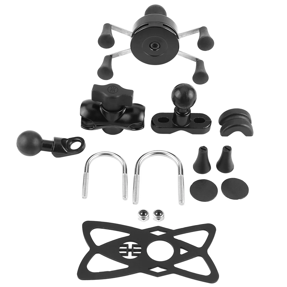 

Motorcycle Bike Cell Phone Support 360 Degree Swivel Aluminium Alloy Base Phone Holder motorcycle
