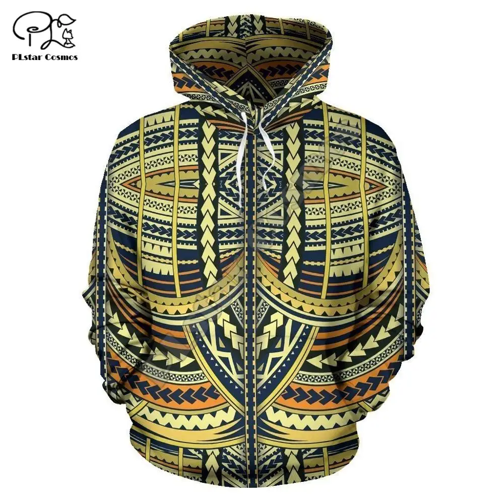 

PLstar Cosmos 3DPrint Kanaka Polynesian Tribal / Harajuku Hoodies-a2