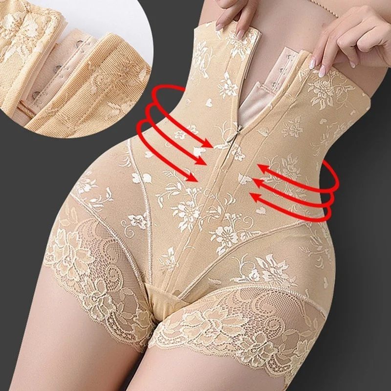 

Women High Waist Trainer Body Zip Shaper Panties Tummy Belly Control Slimming Control Shapewear Girdle Underwear Waist Trainer