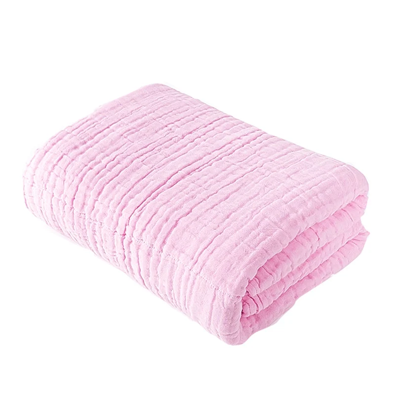 pink GL детское банное полотенце для новорожденных, детское пляжное полотенце для лица, хлопок, детское полотенце, мягкое, плотное, водопоглощающее - Цвет: pink