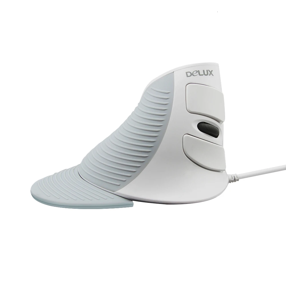White Wired Mouse Delux M618 беспроводная Вертикальная мышь эргономичная оптическая Mause портативная компьютерная мышь для Xiaomi ноутбук ПК ноутбук Macbook Air Pro - Цвет: White Wired Mouse