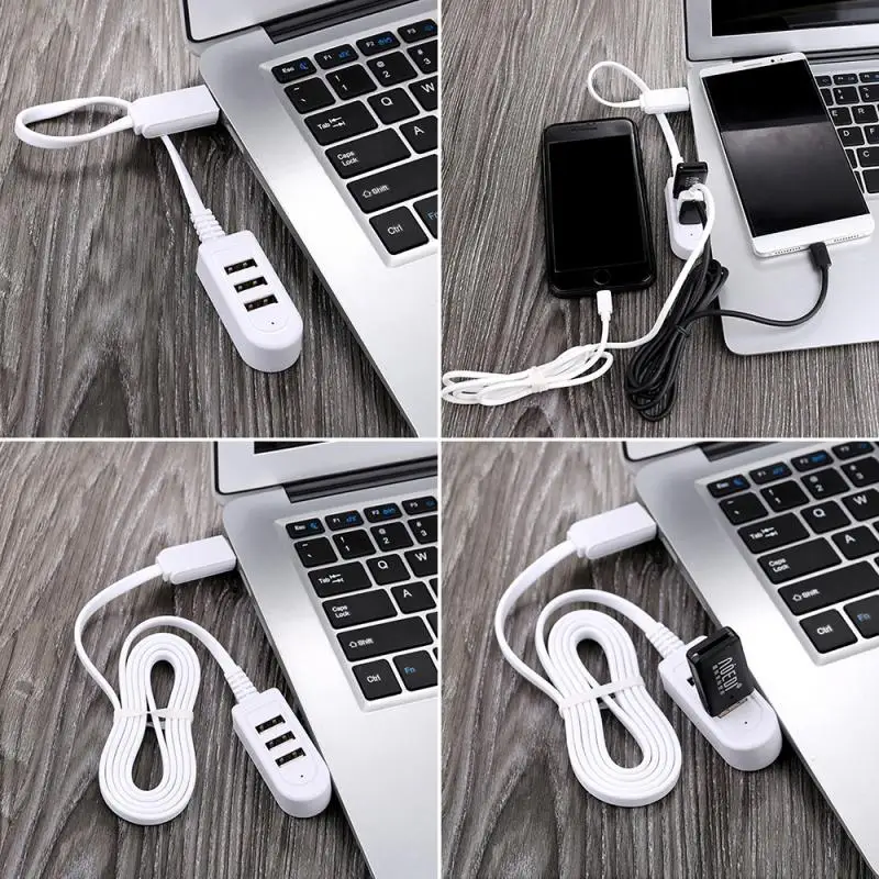 Usb-разветвитель на 3 А конвертер для зарядки удлинитель разветвитель линий с
