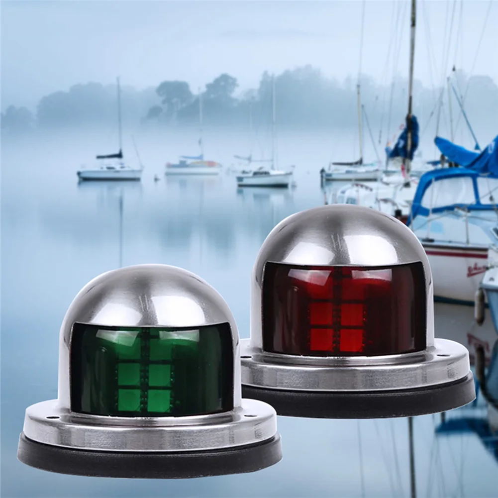

12V Signal Deck Mount Yacht Warning Navigation Light LED Bow Waterproof Sailing Stainless Steel Accessories For Marine Boat
