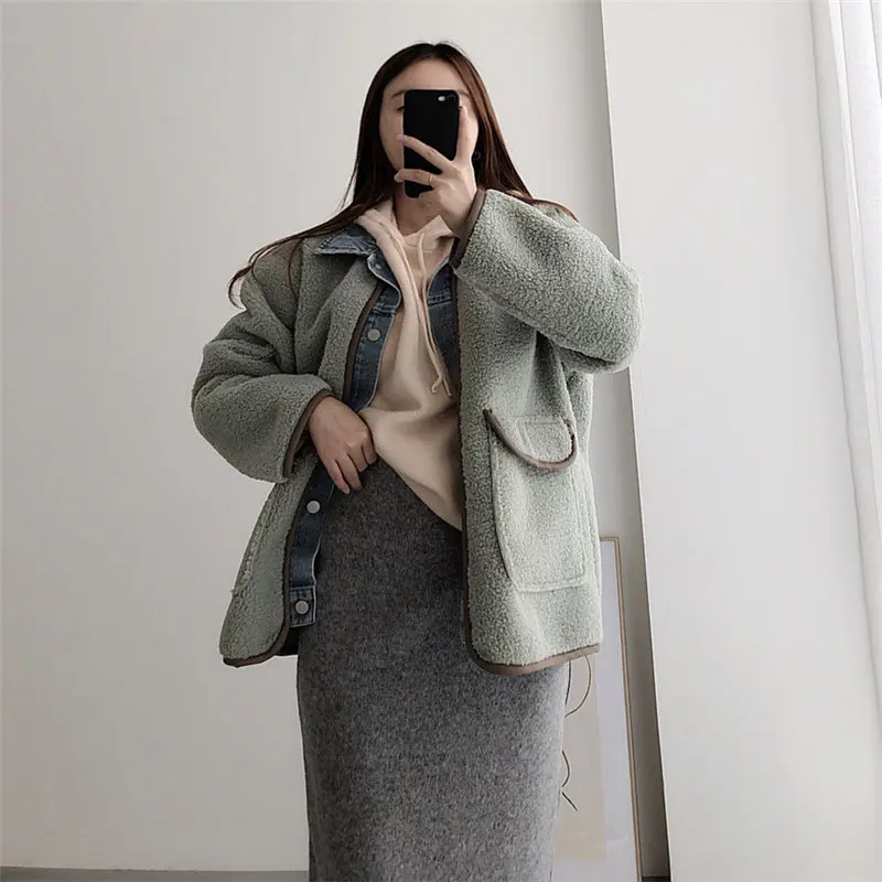 Джинсовый кардиган Alien Kitty в стиле ретро шикарный жакет из мягкой плотной овечьей