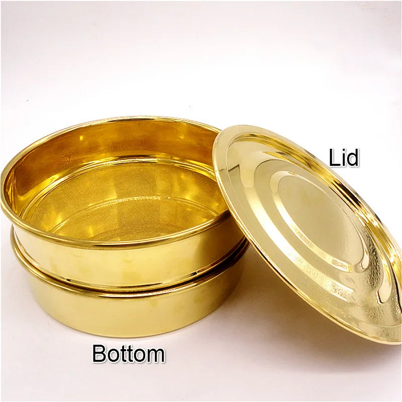 Крышка и лоток для тестового сита диам. Медная крышка дно лабораторного отбора