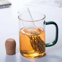 cork glass bottle transparent tea strainer mini empty infuser tube brewing test tube for home party office