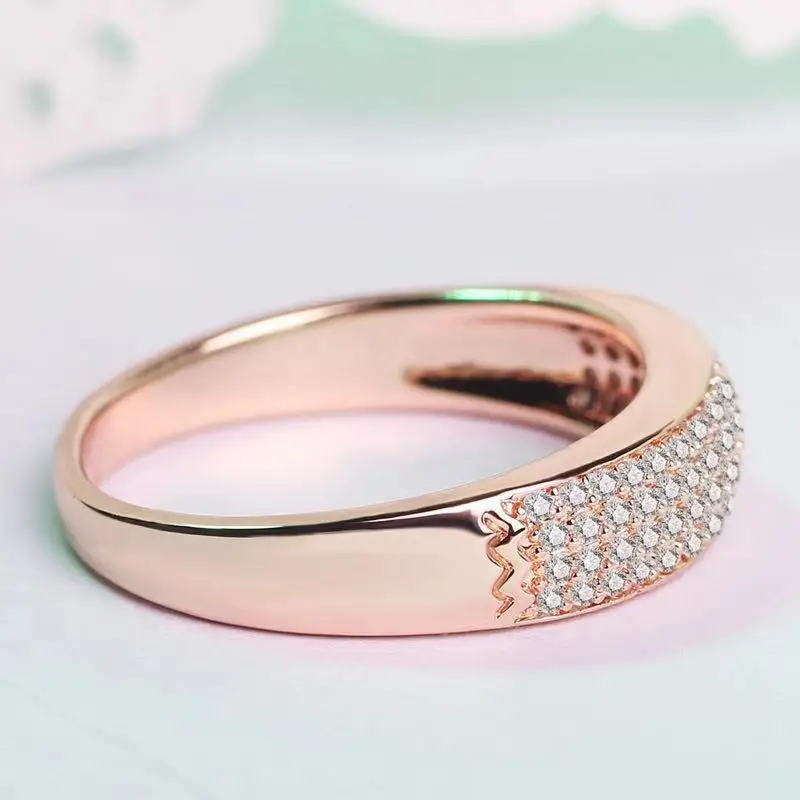 Женское кольцо с австрийским кристаллом 2 цвета стразы ювелирное изделие из