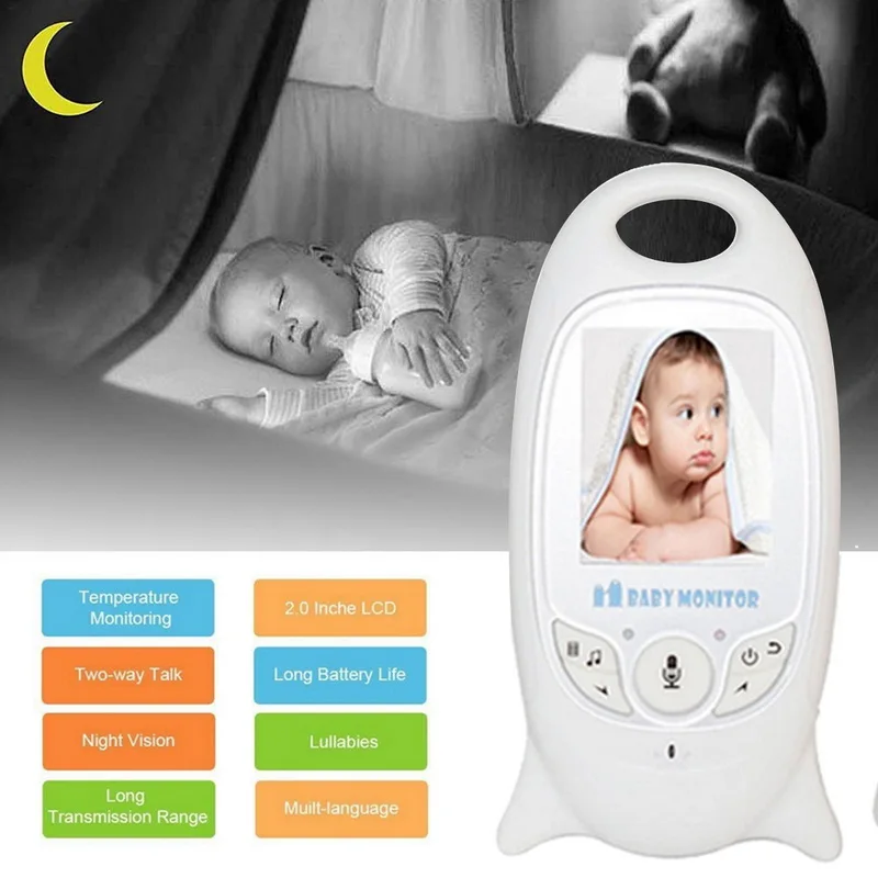 JUNEJOUR VB603 видеоняня VB601 2 Way Talk baby camera детский телефон ЖК дисплей детская
