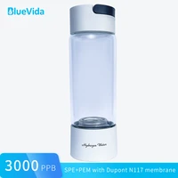 top selling hydrogen rich water bottle generator max 3000ppb pure concentration hydrogen maker with h2 inhalation kit adapter