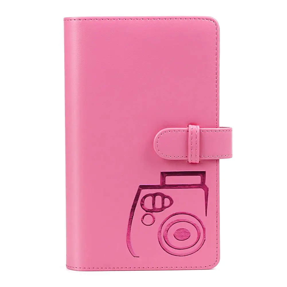 Pink Мгновенной фото камеры билет коллекция для мгновенной печати Polaroid Mini8/9/фотоаппаратов моментальной печати 7 s/25/70 90 золочение альбом 96 3 InchAlbum рисунок чехол для Fuji Film - Цвет: Pink