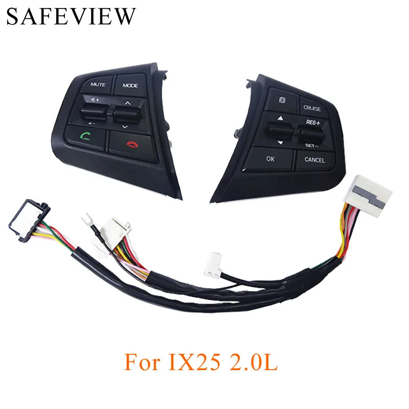 IX25 2.0 L R C Спортивный руль bluetooth Кнопка круиз управления для hyundai creta ix25 2.0L быстросъемные Переключатели скоростей на руле для автомобиля аксессуары - Цвет: IX25 2.0 L R C