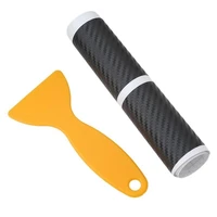 car sill carbon fiber sticker door anti scratch strip anti kick film protective pad bar carbon fiber paste universal
