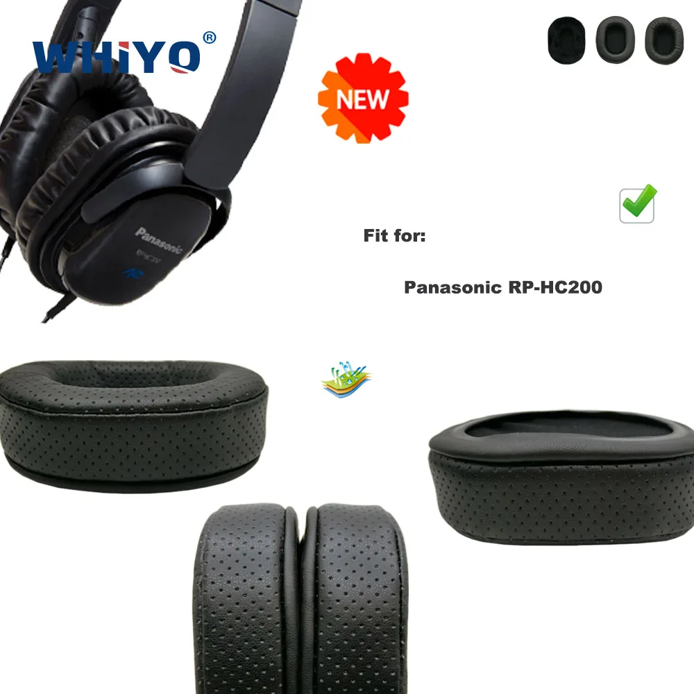 

New Upgrade Replacement Ear Pads for Panasonic RP-HC200 Headset Parts Leather Cushion Velvet Earmuff Earphone Sleeve Cover