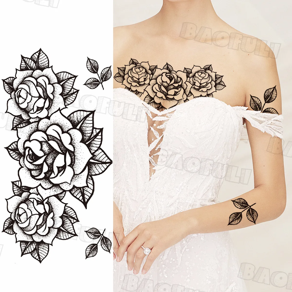 Компасы племенные геометрические Временные татуировки для глаз мужчин женщин