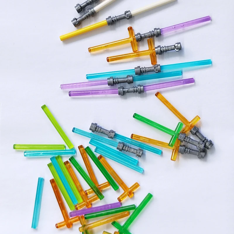 10 шт. световой меч блоки игрушки красочная звезда W Arms военные фигурки