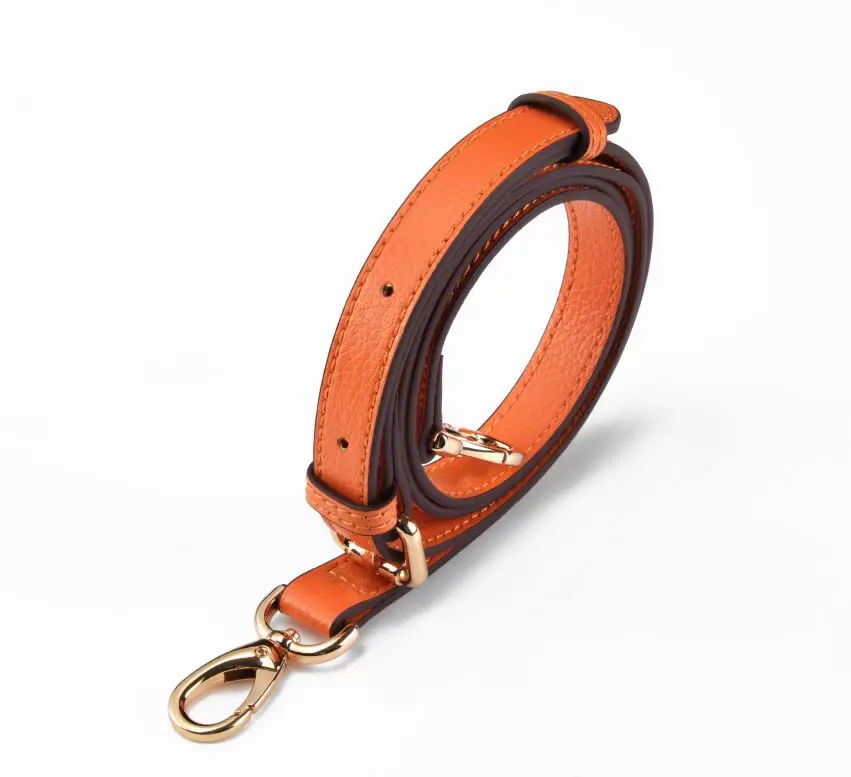 1.8CM orange 1,2/1,8 см ширина из натуральной кожи подгоняемый Замена крестообразные ремни сумка Аксессуары Золотая Серебряная фурнитура крест узор - Цвет: 1.8CM orange