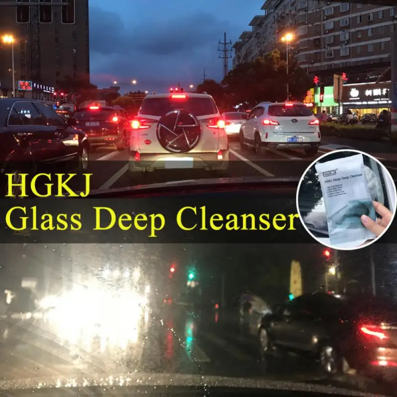 

HGKJ Auto Glass Cleaning Sponge Car Polishing Sponge Glass Deep Cleanser Car Glass Cleaning Sponge Glass Remove Oil Film