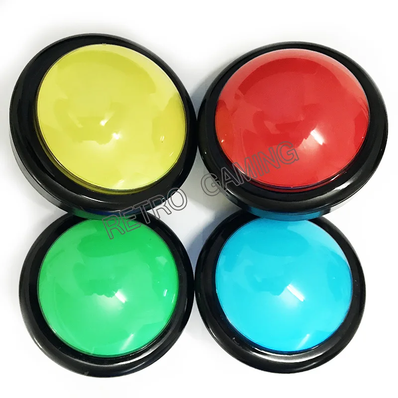 

Аркадная кнопка, 5 шт./лот, 100 мм, 12 В, светодиодная подсветка, кнопка с микропереключателем, детали для аркадных игр «сделай сам»