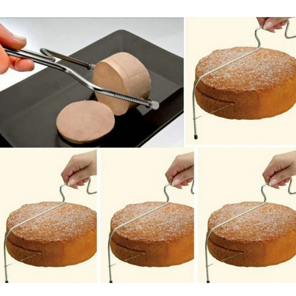 

Kitchen Adjustable Cake Cutter Wire Cake Leveler Cutting & Levelling Wire