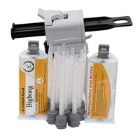 2pcs epoxy glue adhesive 50ml black 11 ab glues with manual glue gun 50ml 11 caulking gun and 10pcs 11 static mixing nozzles