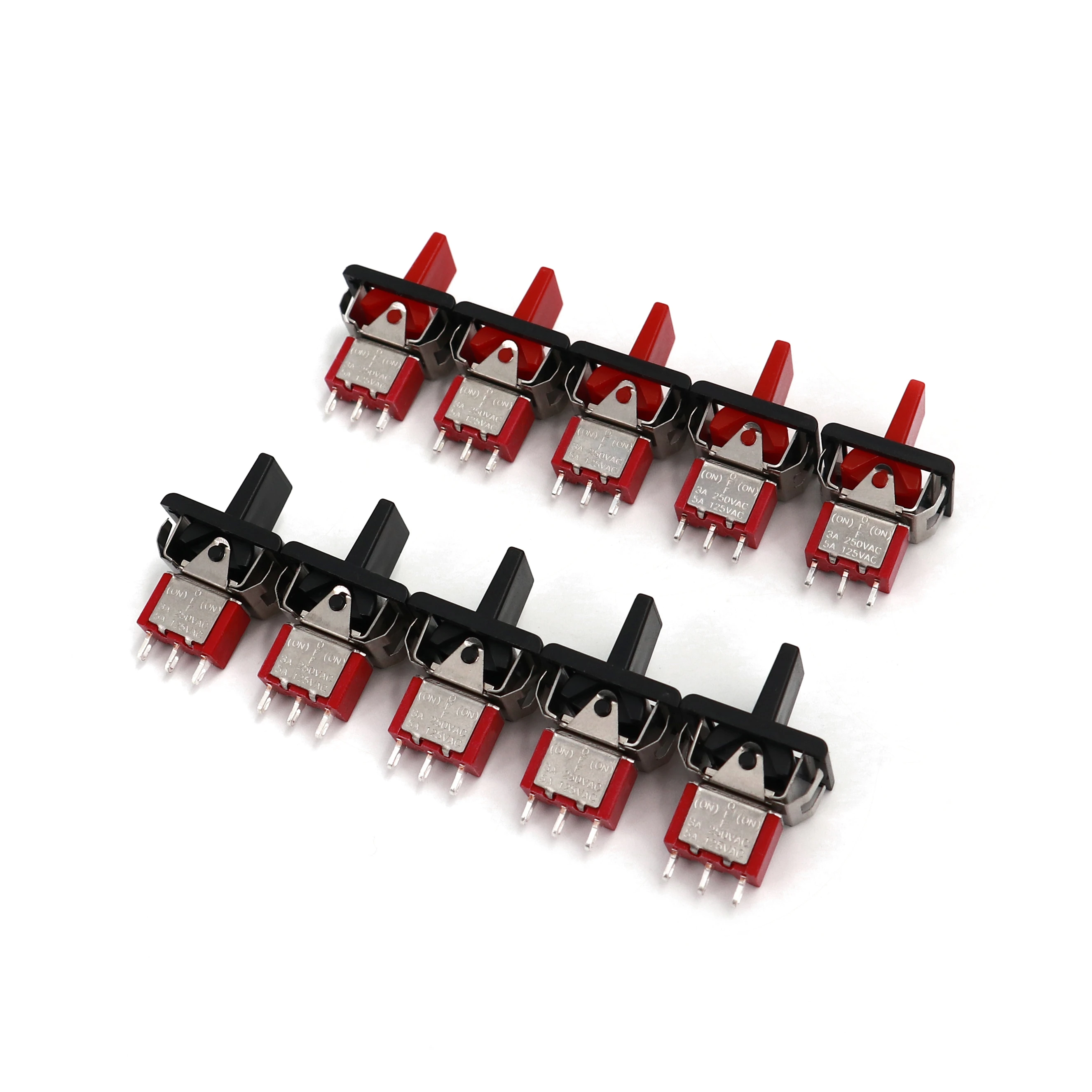 

5 шт. SH R8016A 3Pin Мини тумблер мама-OFF-MOM мгновенный 3 позиции 3A/250VAC
