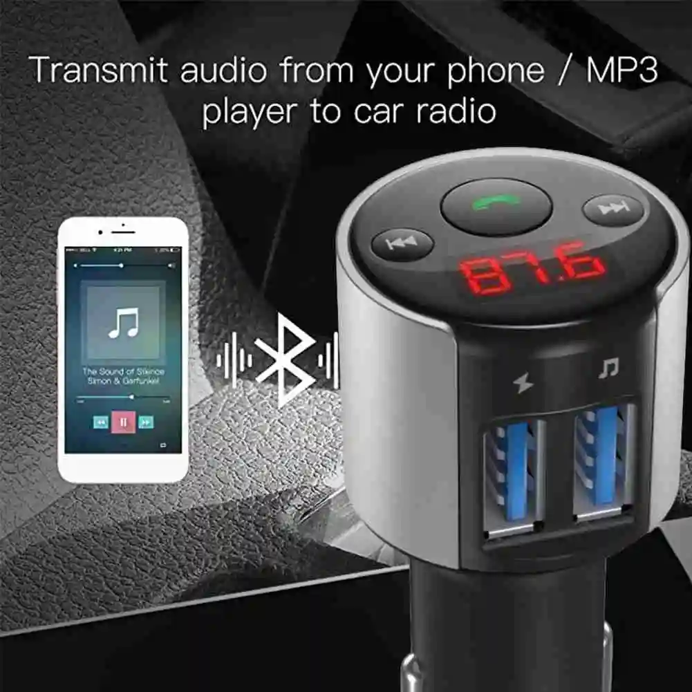 FM-трансмиттер с Bluetooth 2 USB-порта | Автомобили и мотоциклы