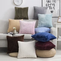 dimi home pillow case for living room bedroom throw sofa plush cushion cover super soft fur decorative pillows