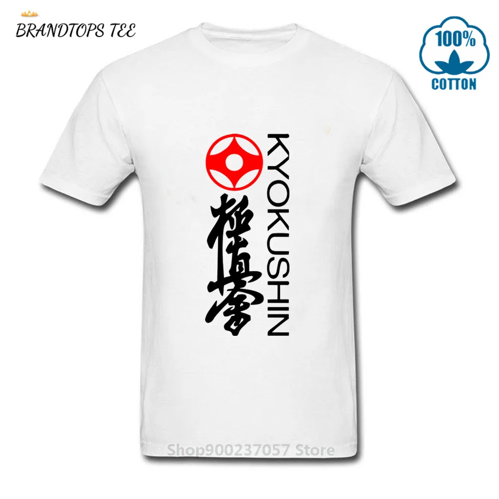 Мужская Футболка Kyokushin Karate нанесение логотипа kai Masutatsu Oyama Япония kanji под заказ |