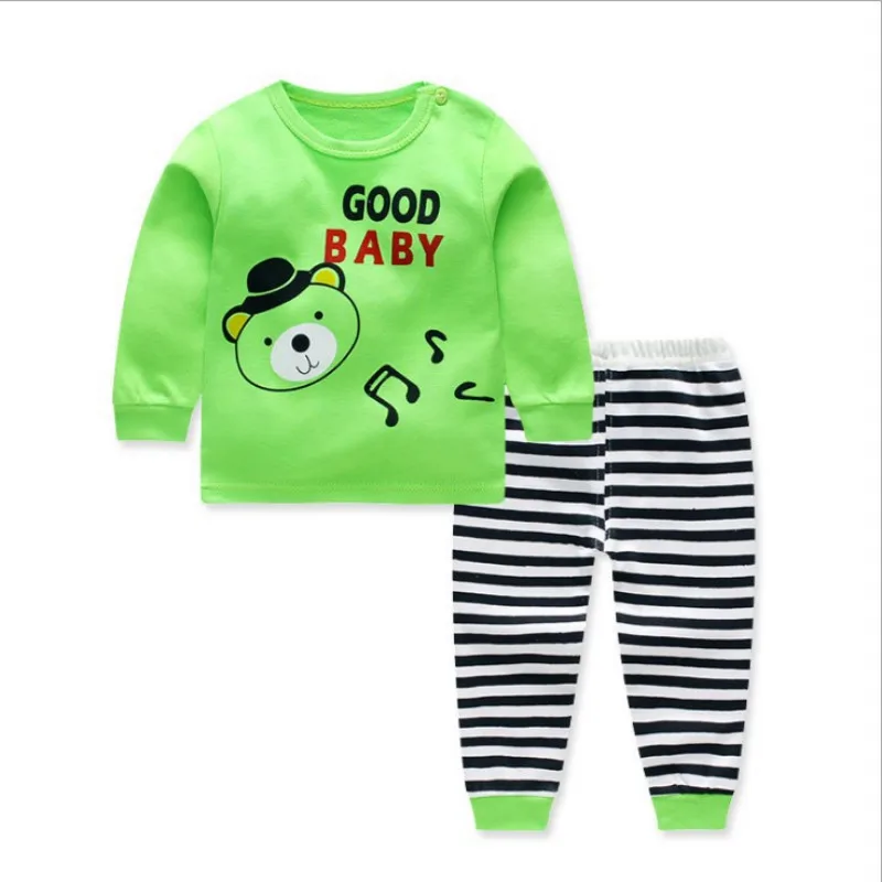 Коллекция 2019 года хлопковые комплекты одежды для маленьких мальчиков одежда