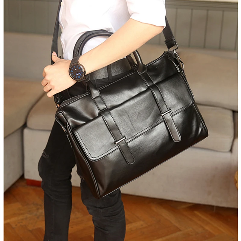 Burminsa мужской деловой портфель в Корейском стиле сумки для ноутбука 14 дюймов