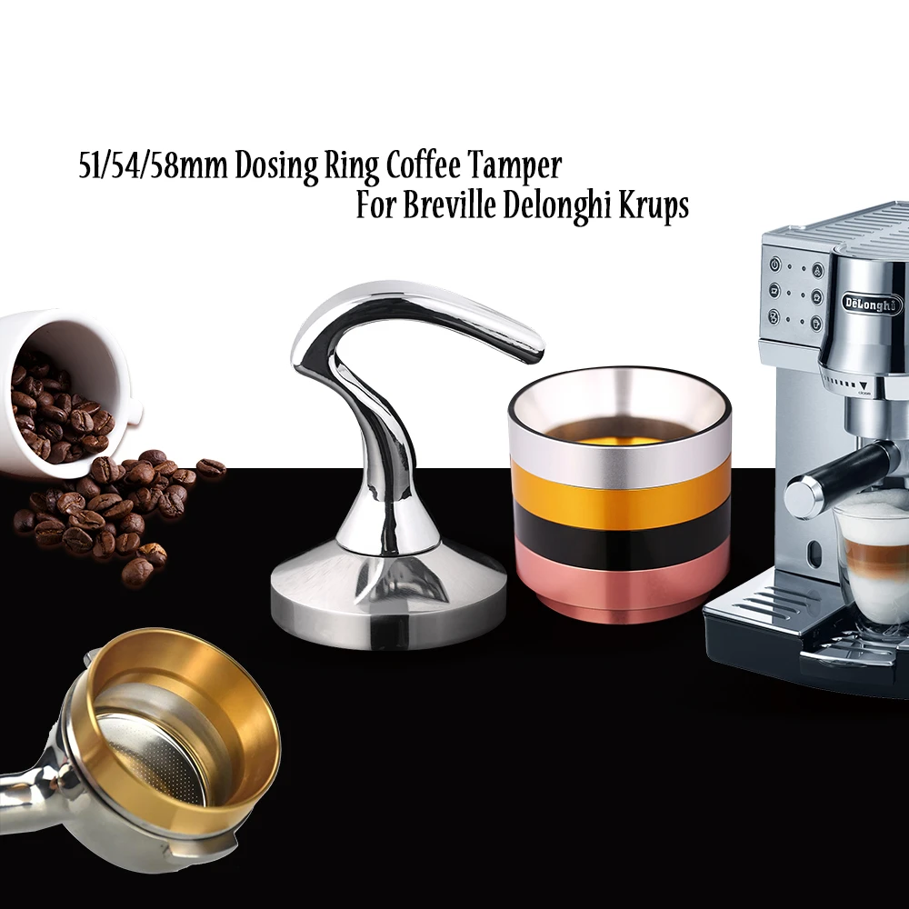 51/54/58 мм Breville Delonghi Krups алюминий IDR интеллектуальное Dosing кольцо proфильтровальная