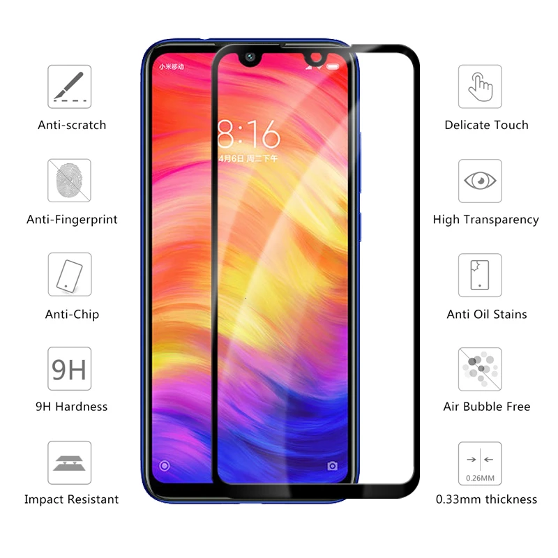 50 шт. закаленное стекло с полным покрытием для Redmi 8 8A 7 7A Pro 6 6A 5 Plus 5A 4A 4X защитная