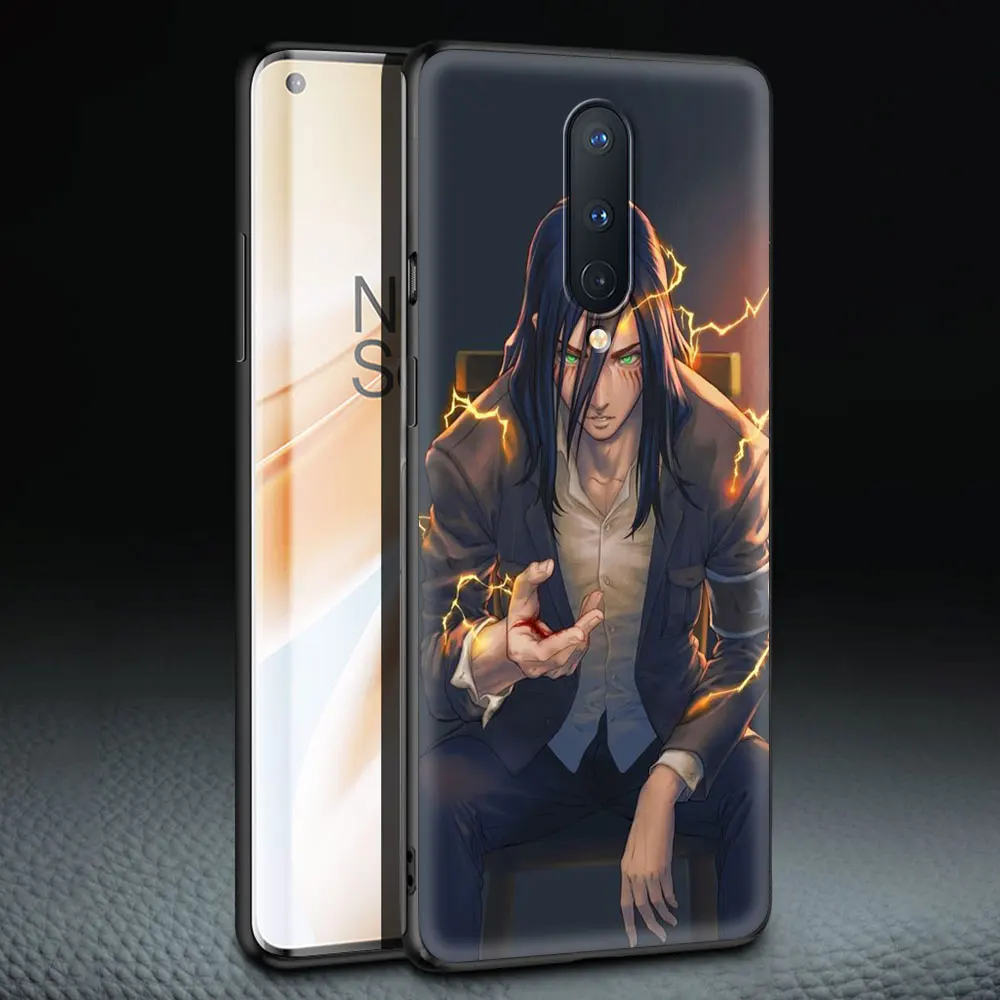 

Luxury Soft Phone Case Cover for OnePlus 9 9R 8T 8 7T 7 Pro Plus 5G Z Silicone Shockproof Coque Shell Titans Attack